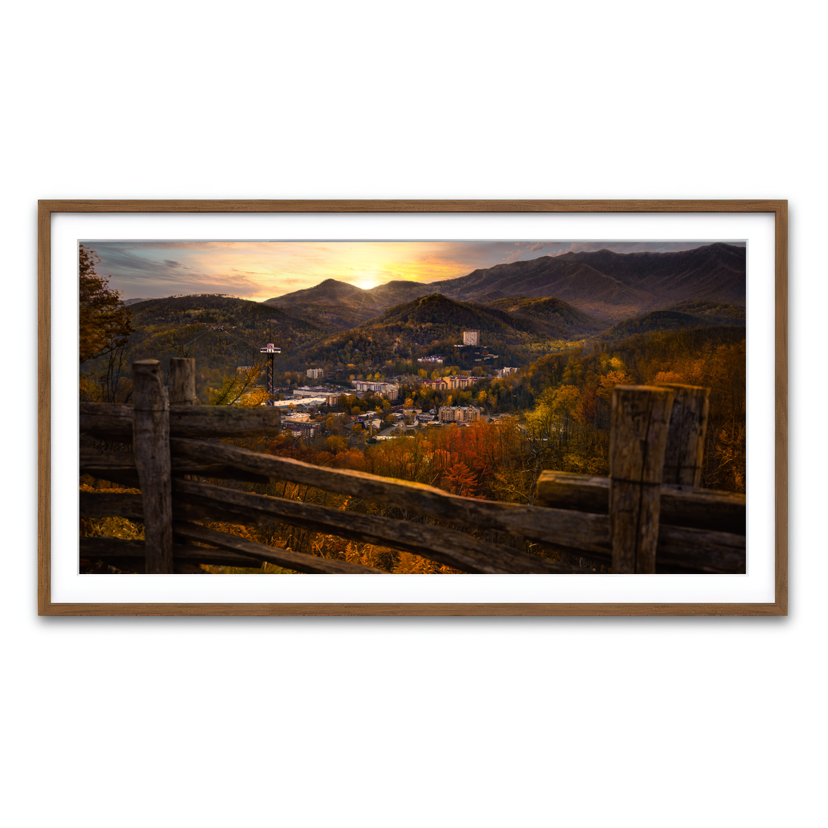 Framed Print 2x1 Walnut