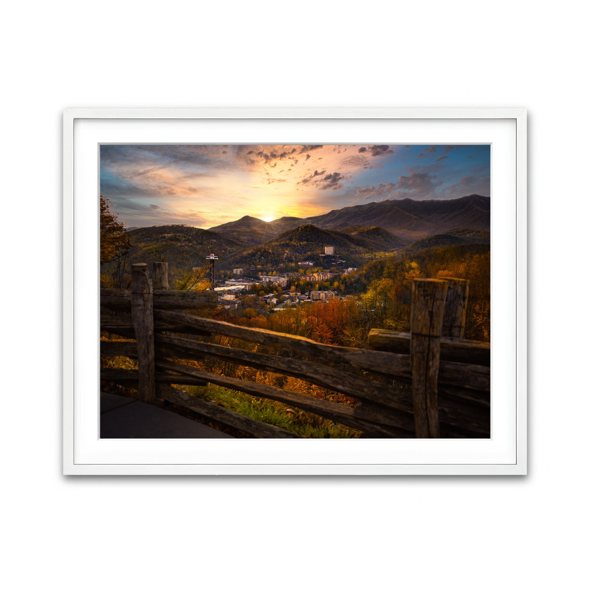 Framed Print 4x3 White