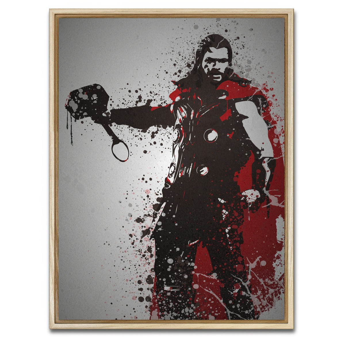 AUTO-MOCKUP WHITE | God of Thunder | 1 Piece | Natural Framed Canvas | group=3x4