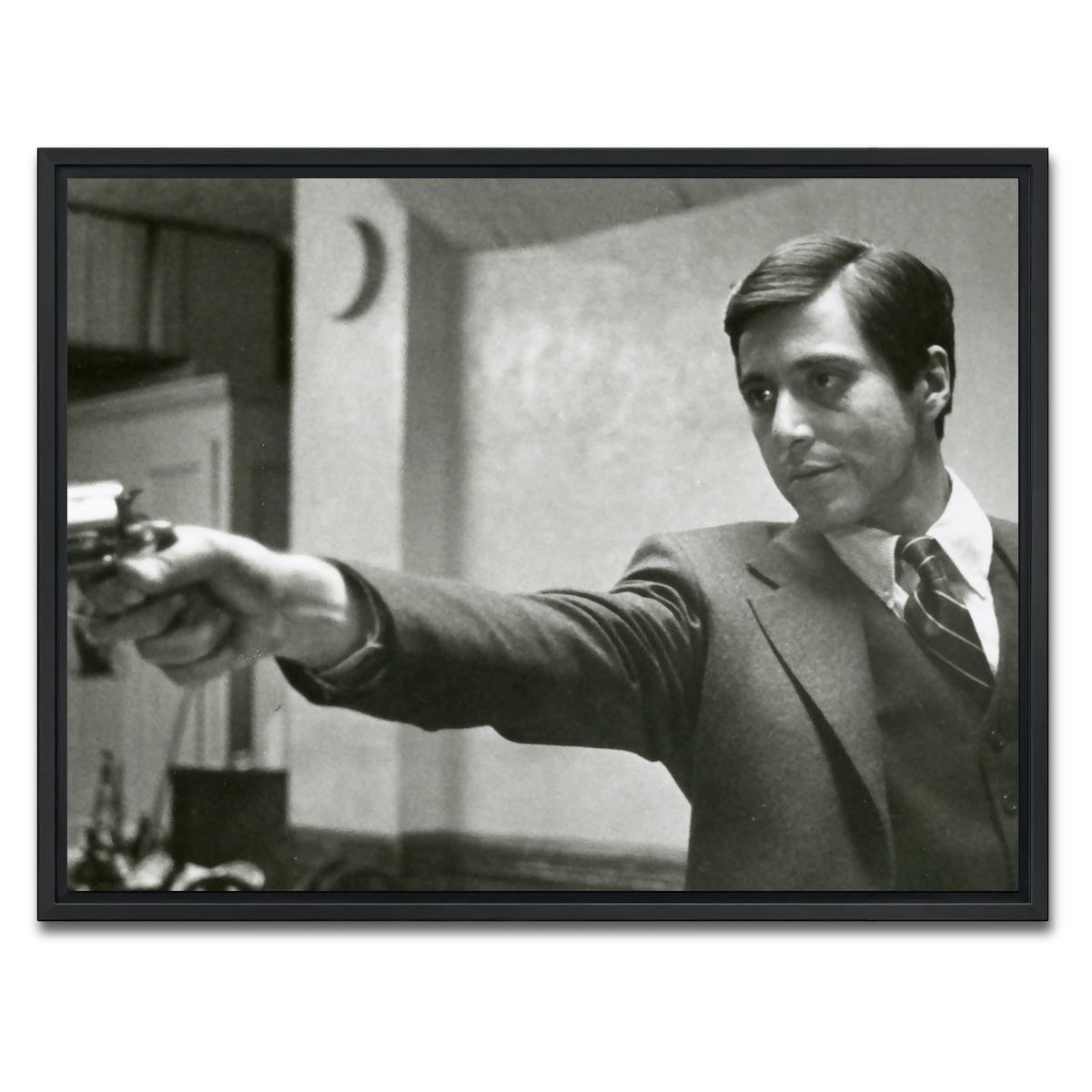 AUTO-MOCKUP WHITE | Godfather Michael | 1 Piece | Black Framed Canvas | group=4x3