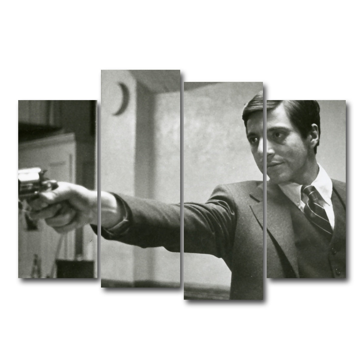 AUTO-MOCKUP WHITE | Godfather Michael | 4 Piece | Gallery Wrap Canvas | group=4_normal