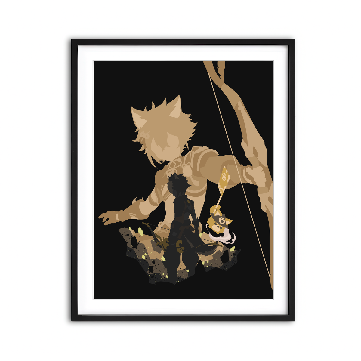 Framed Print 3x4 Black