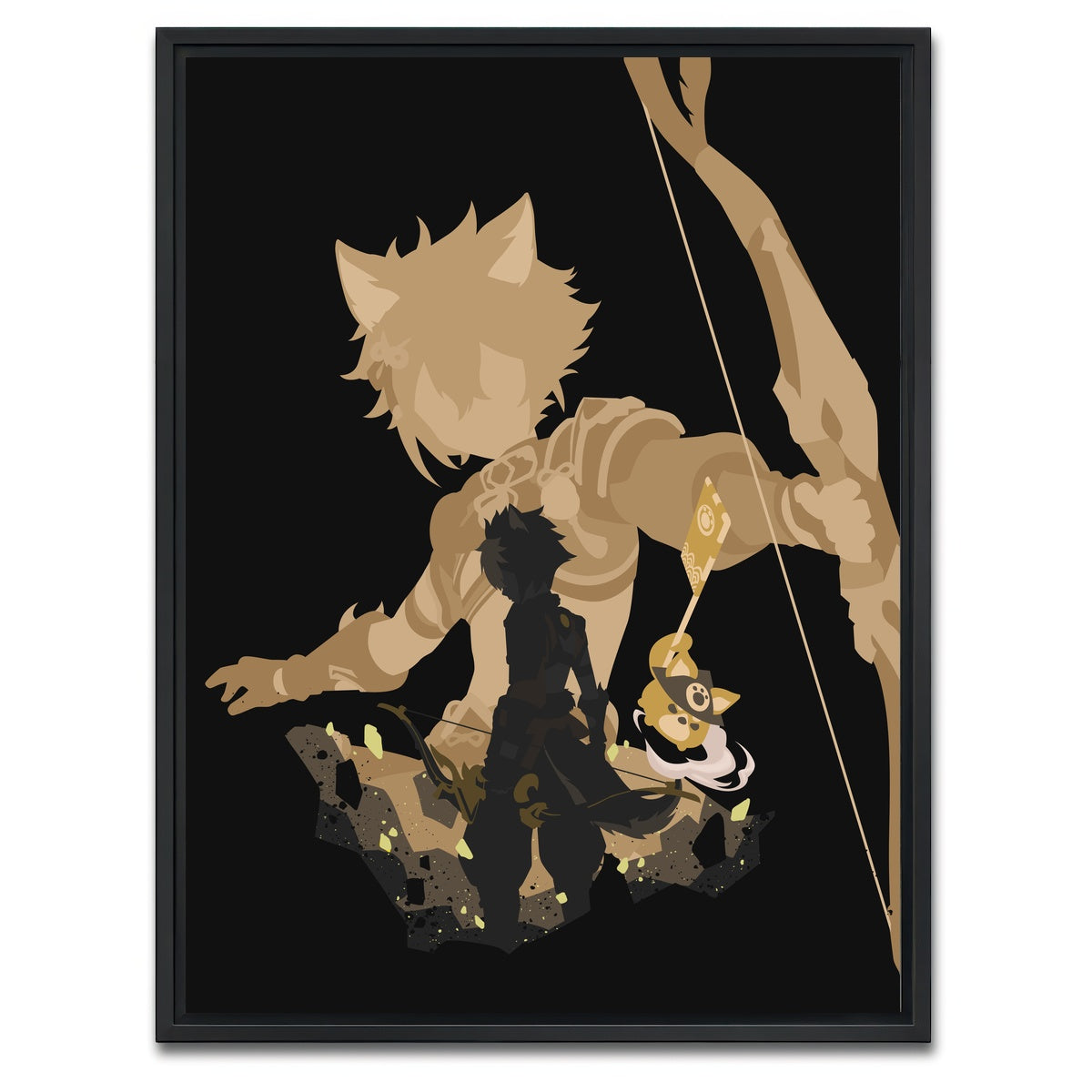 AUTO-MOCKUP WHITE | Gorou | 1 Piece | Black Framed Canvas | group=3x4