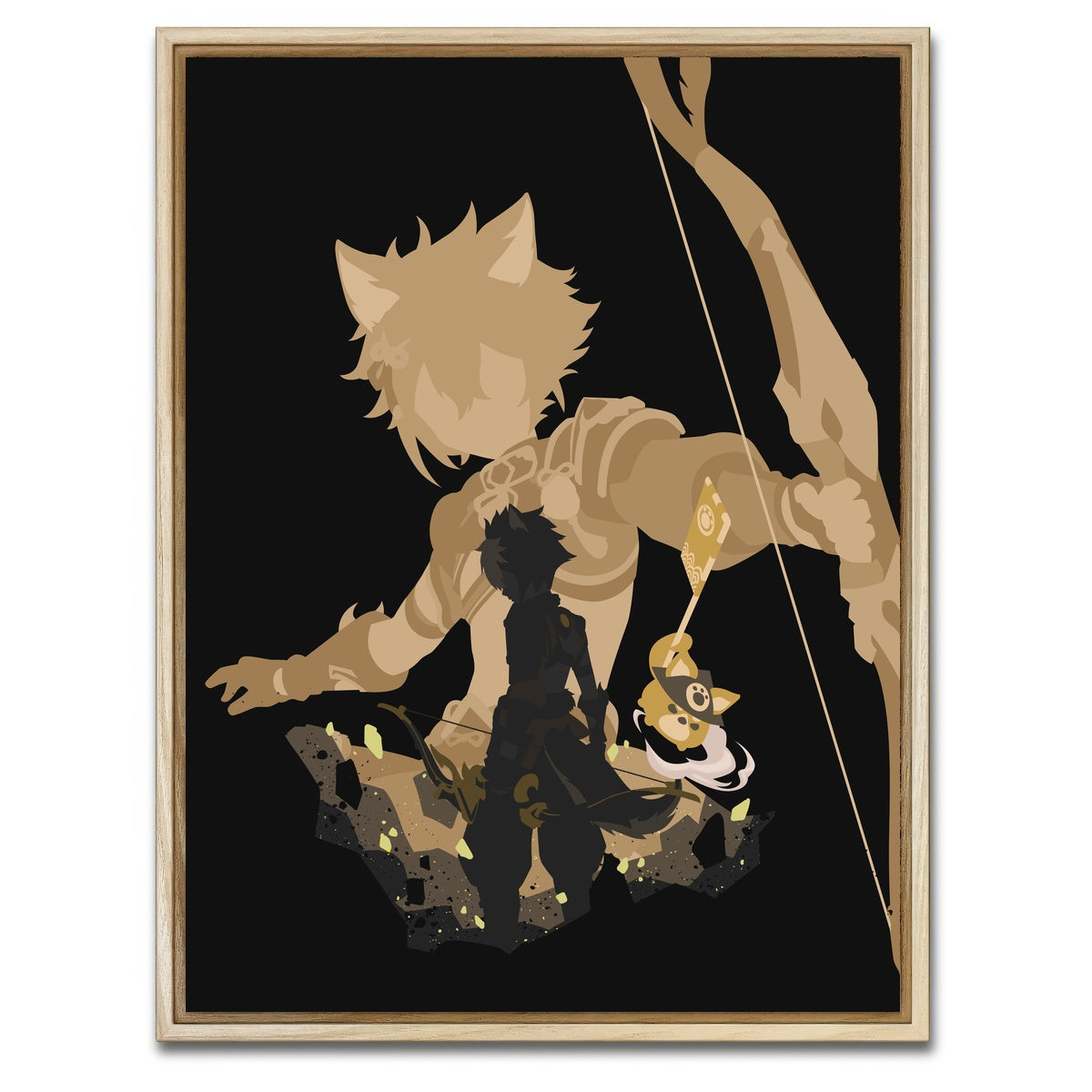 AUTO-MOCKUP WHITE | Gorou | 1 Piece | Natural Framed Canvas | group=3x4