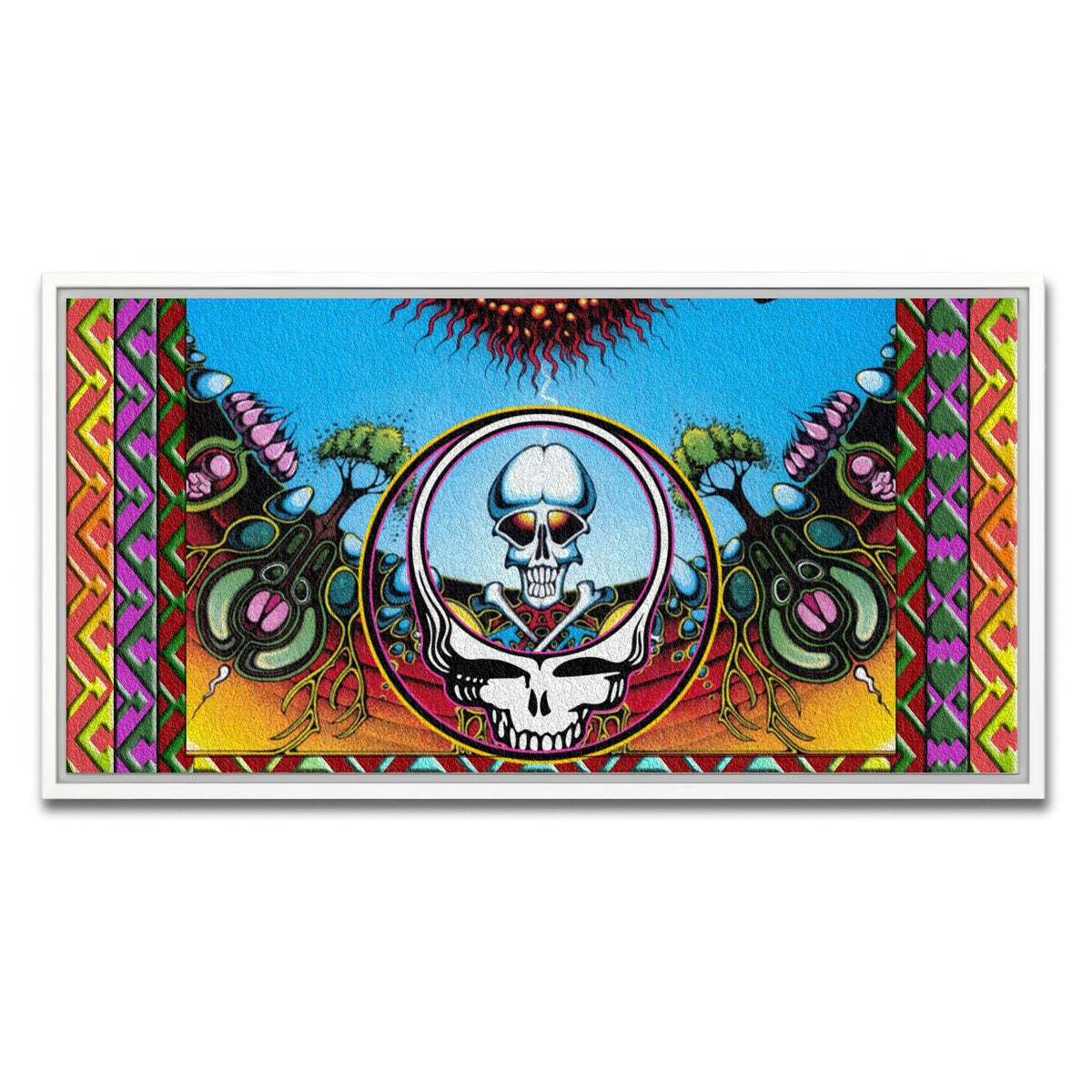 AUTO-MOCKUP WHITE | Grateful Dead | 1 Piece | White Framed Canvas | group=2x1