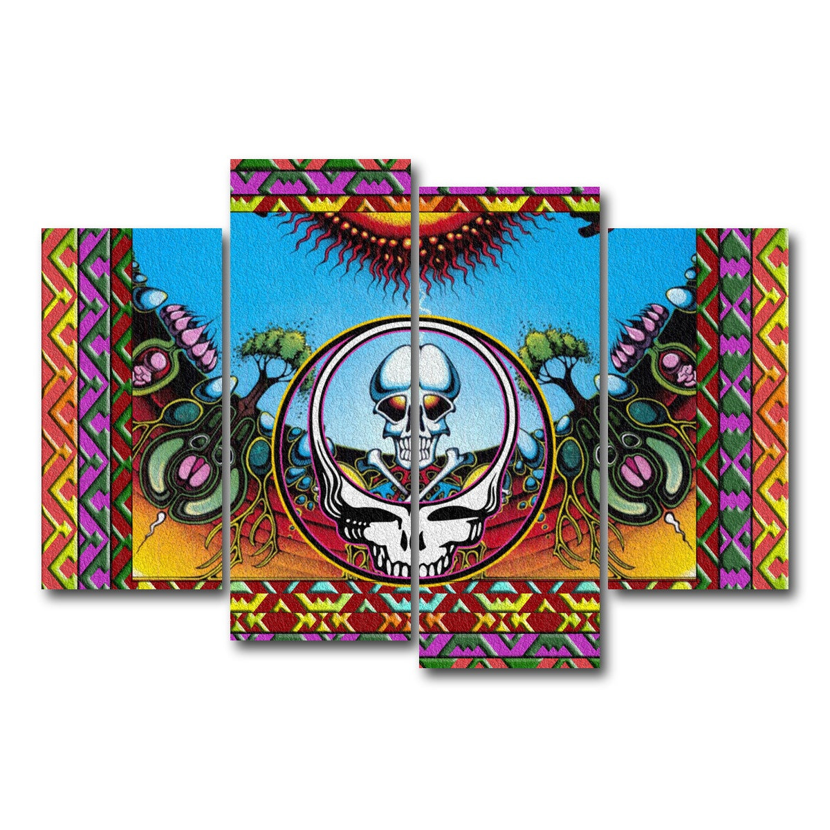 AUTO-MOCKUP WHITE | Grateful Dead | 4 Piece | Gallery Wrap Canvas | group=4_short