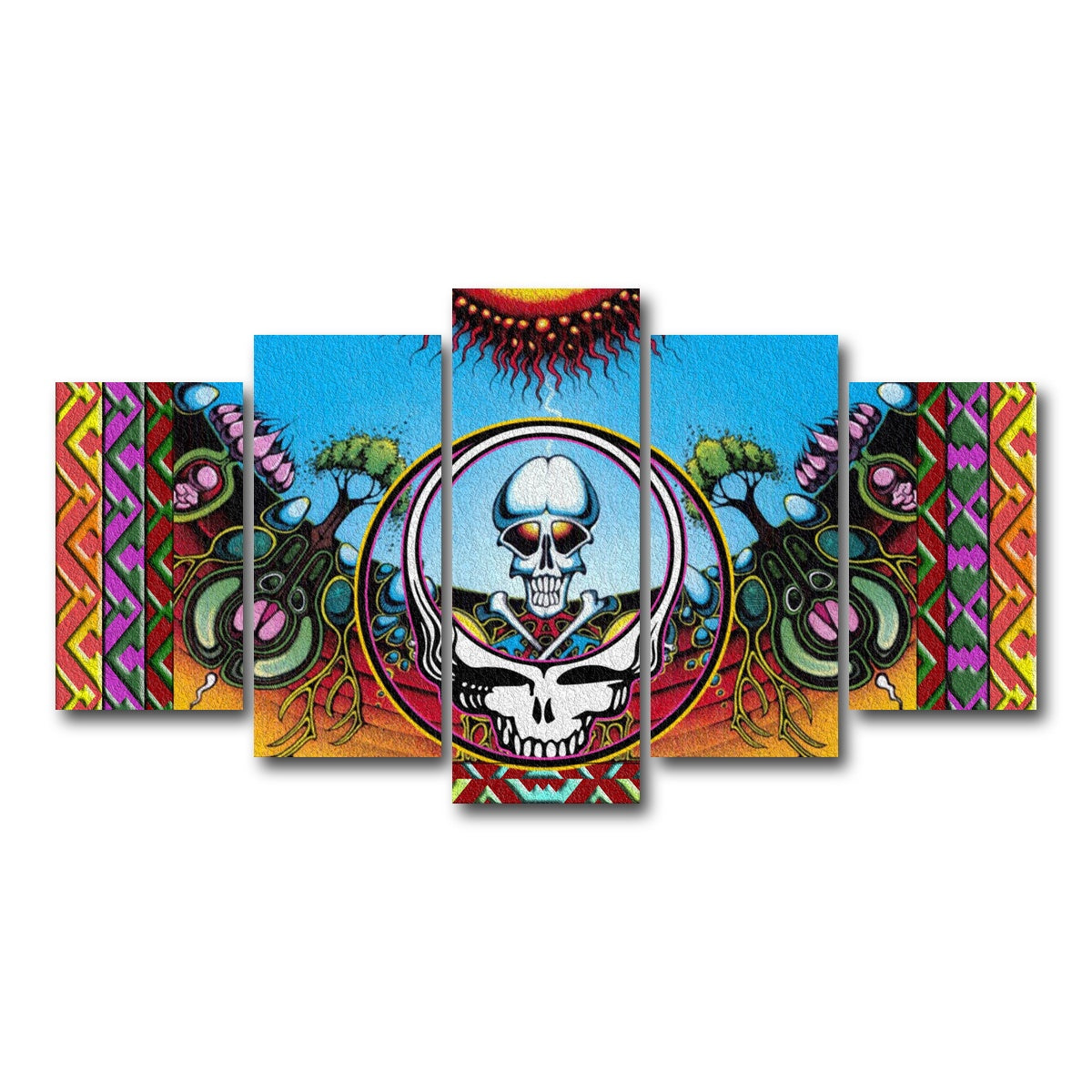 AUTO-MOCKUP WHITE | Grateful Dead | 5 Piece | Gallery Wrap Canvas | group=5_normal