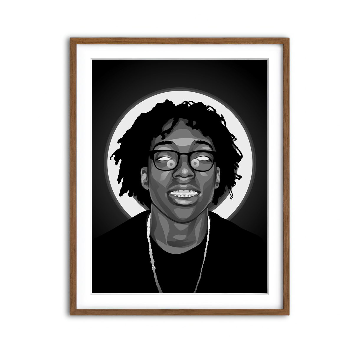 Framed Print 3x4 Walnut