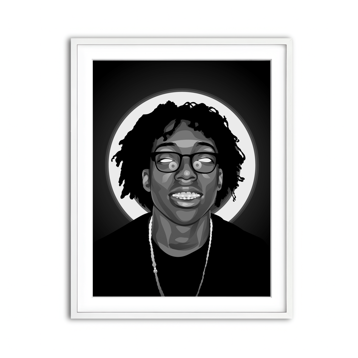 Framed Print 3x4 White