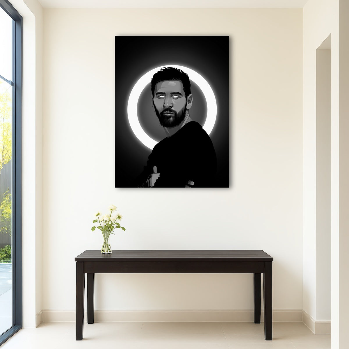 AUTO-MOCKUP ROOM | Grayscale Lionel Messi