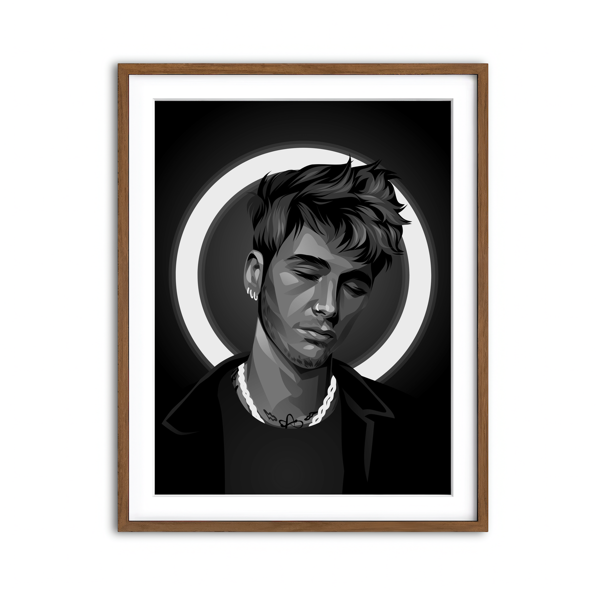 Framed Print 3x4 Walnut