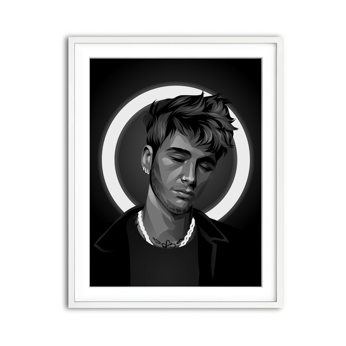 Framed Print 3x4 White