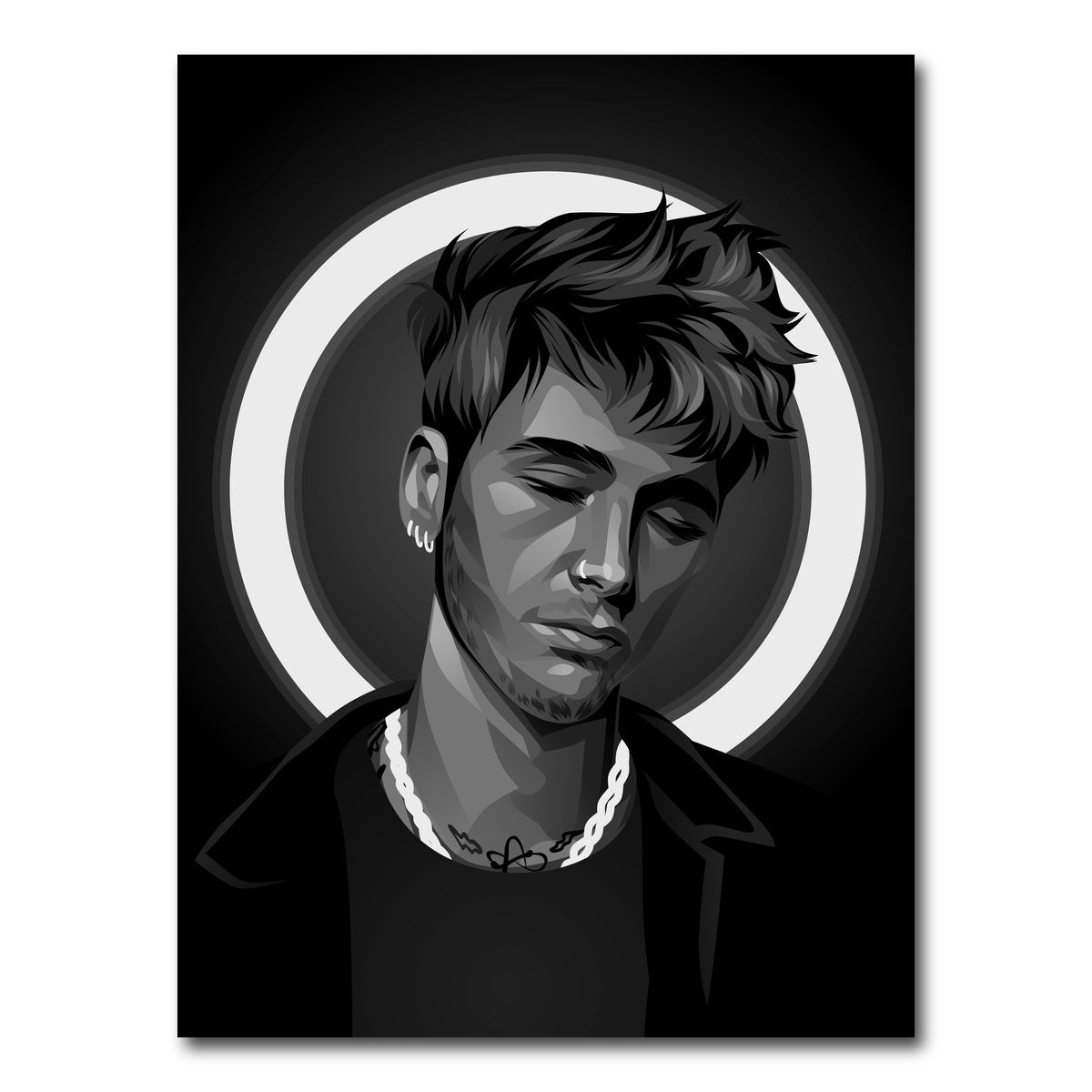 AUTO-MOCKUP WHITE | Grayscale MGK | 1 Piece | Gallery Wrap Canvas | group=3x4