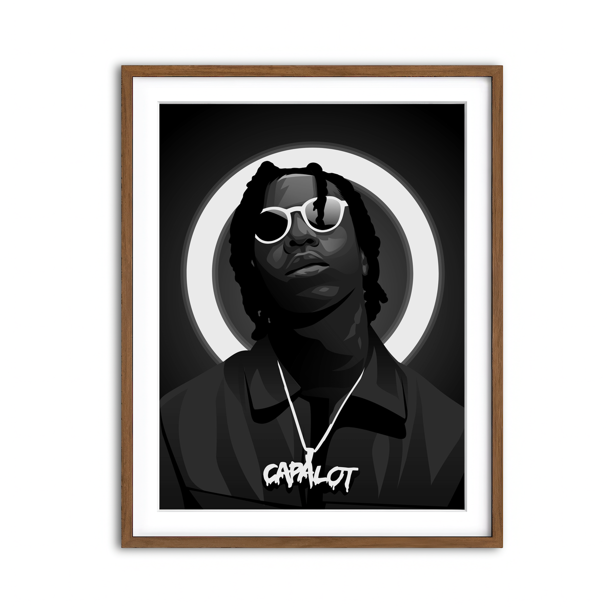 Framed Print 3x4 Walnut