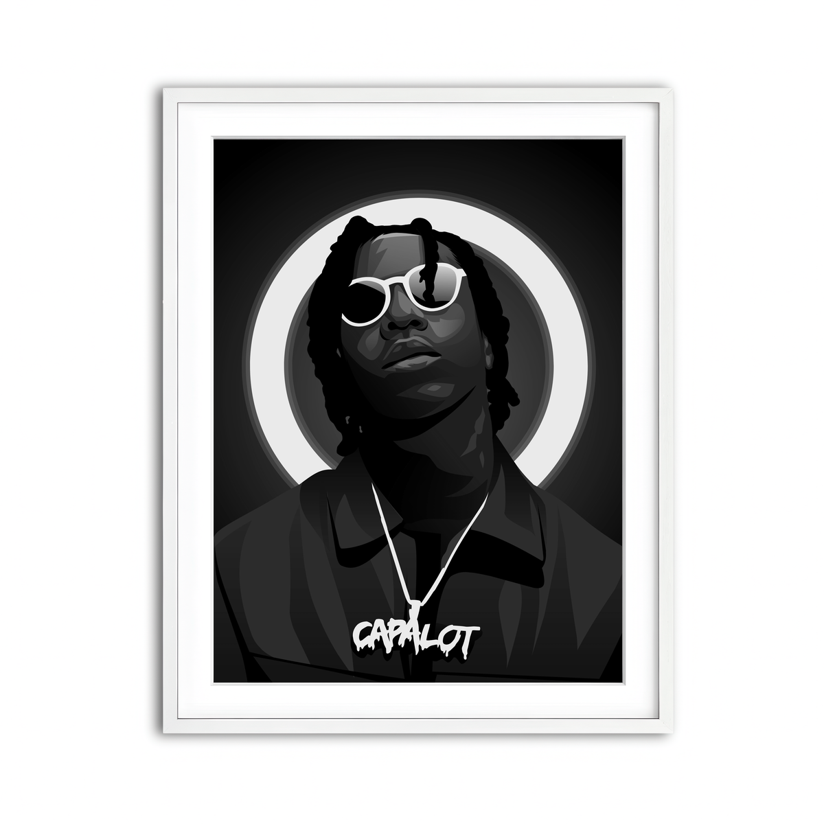 Framed Print 3x4 White