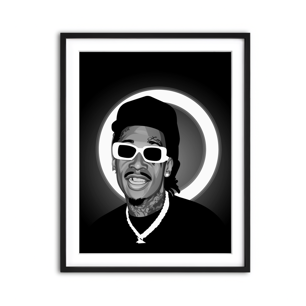 Framed Print 3x4 Black