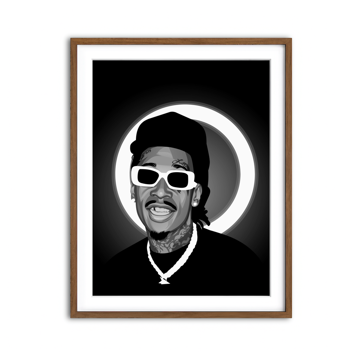 Framed Print 3x4 Walnut