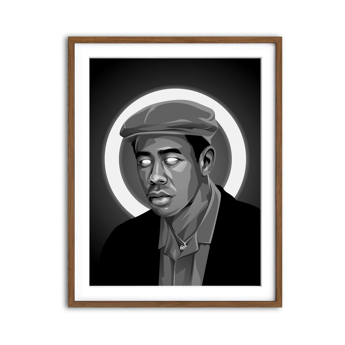 Framed Print 3x4 Walnut