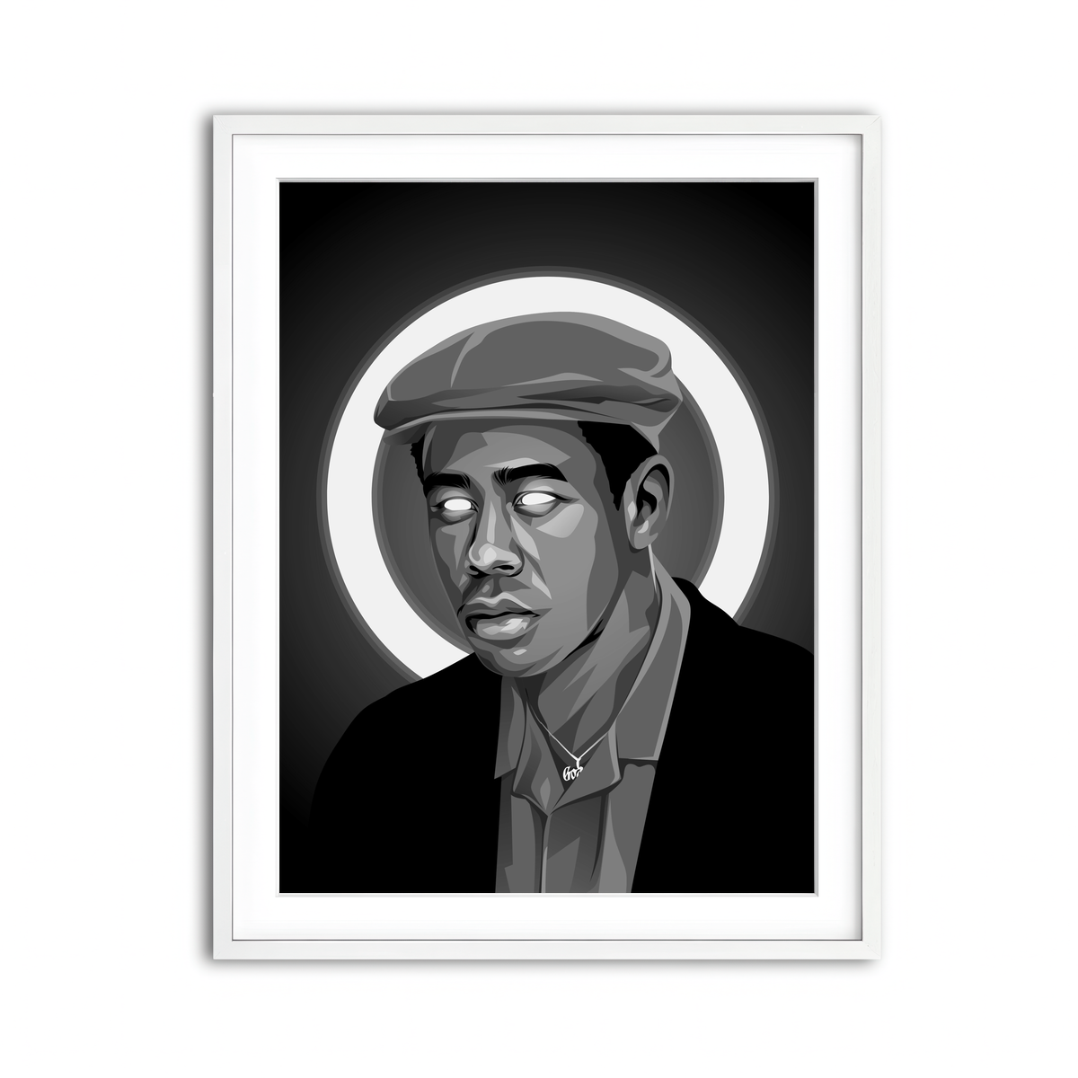 Framed Print 3x4 White