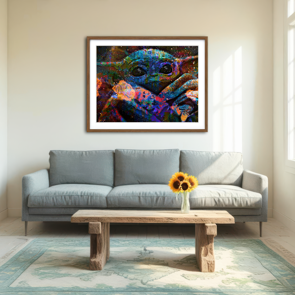 AUTO-MOCKUP ROOM | Grogu Wall Art