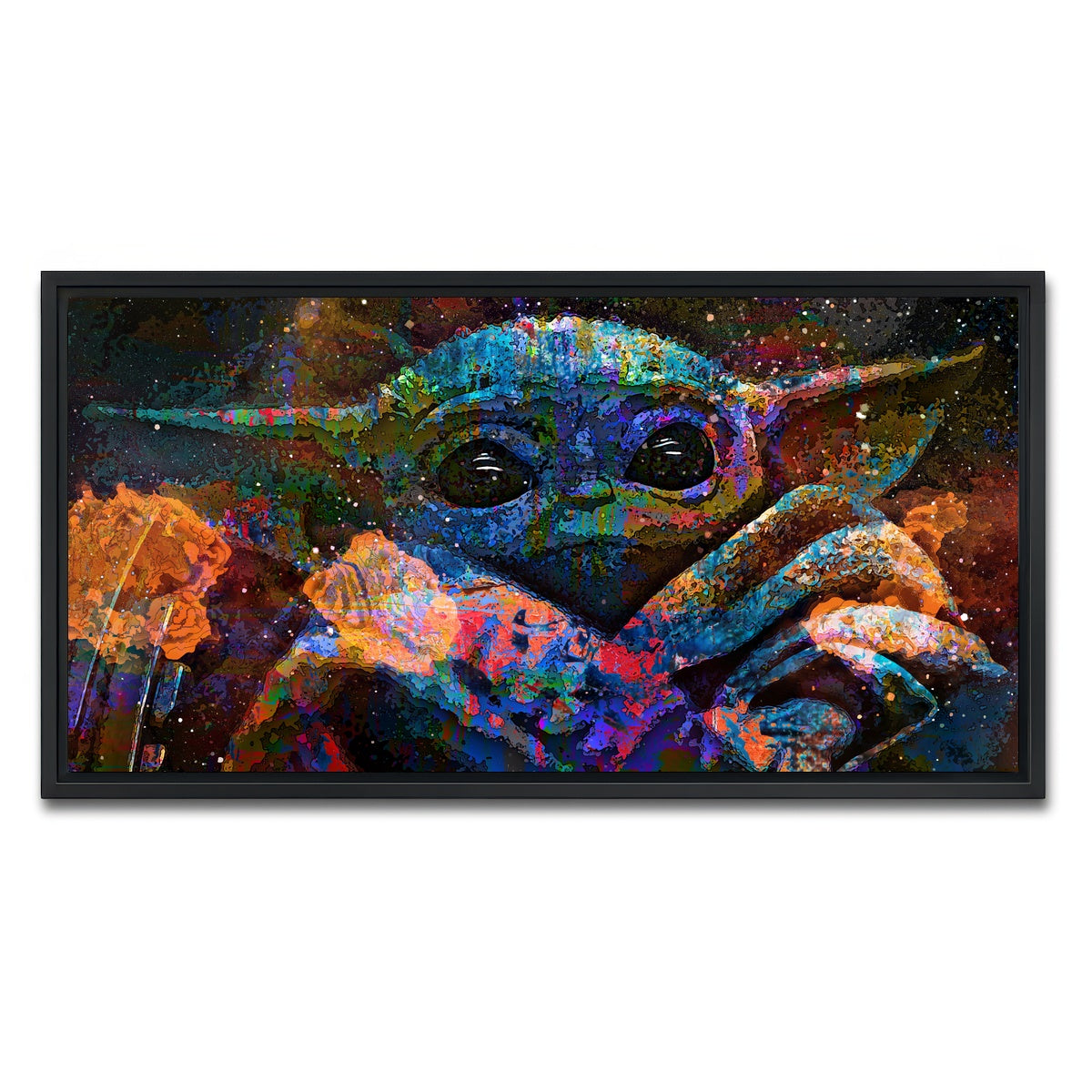 AUTO-MOCKUP WHITE | Grogu | 1 Piece | Black Framed Canvas | group=2x1