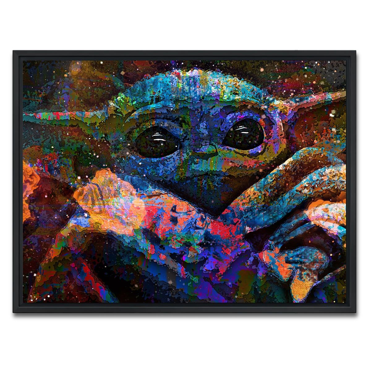 AUTO-MOCKUP WHITE | Grogu | 1 Piece | Black Framed Canvas | group=4x3