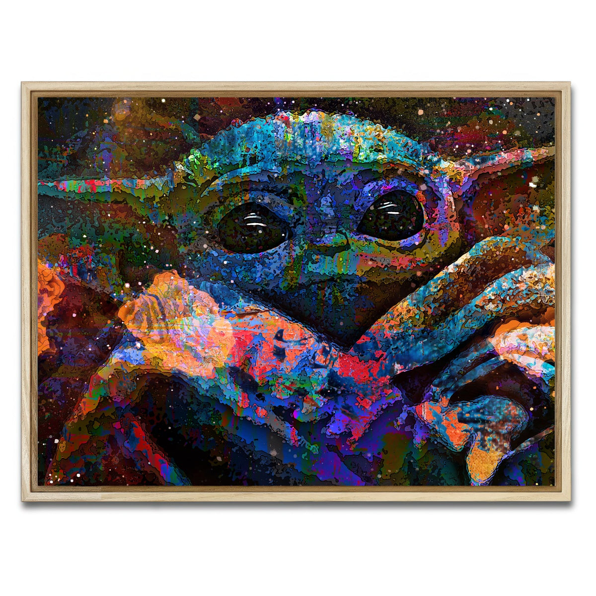 AUTO-MOCKUP WHITE | Grogu | 1 Piece | Natural Framed Canvas | group=4x3