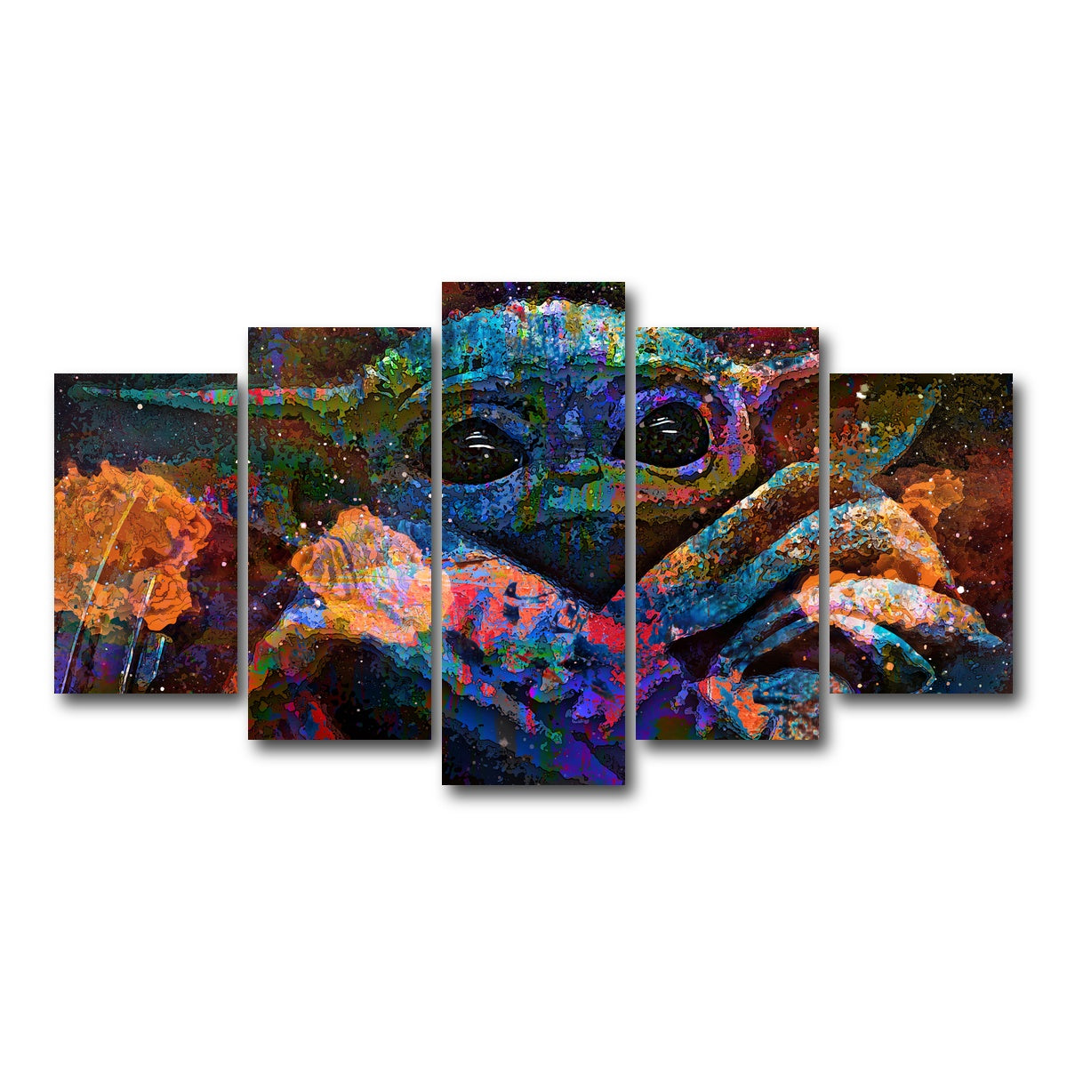 AUTO-MOCKUP WHITE | Grogu | 5 Piece | Gallery Wrap Canvas | group=5_normal