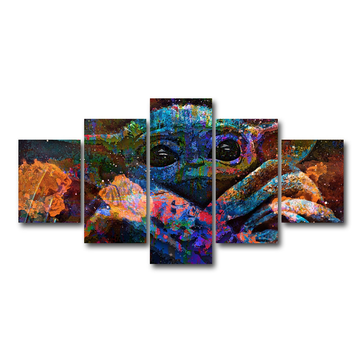 AUTO-MOCKUP WHITE | Grogu | 5 Piece | Gallery Wrap Canvas | group=5_short