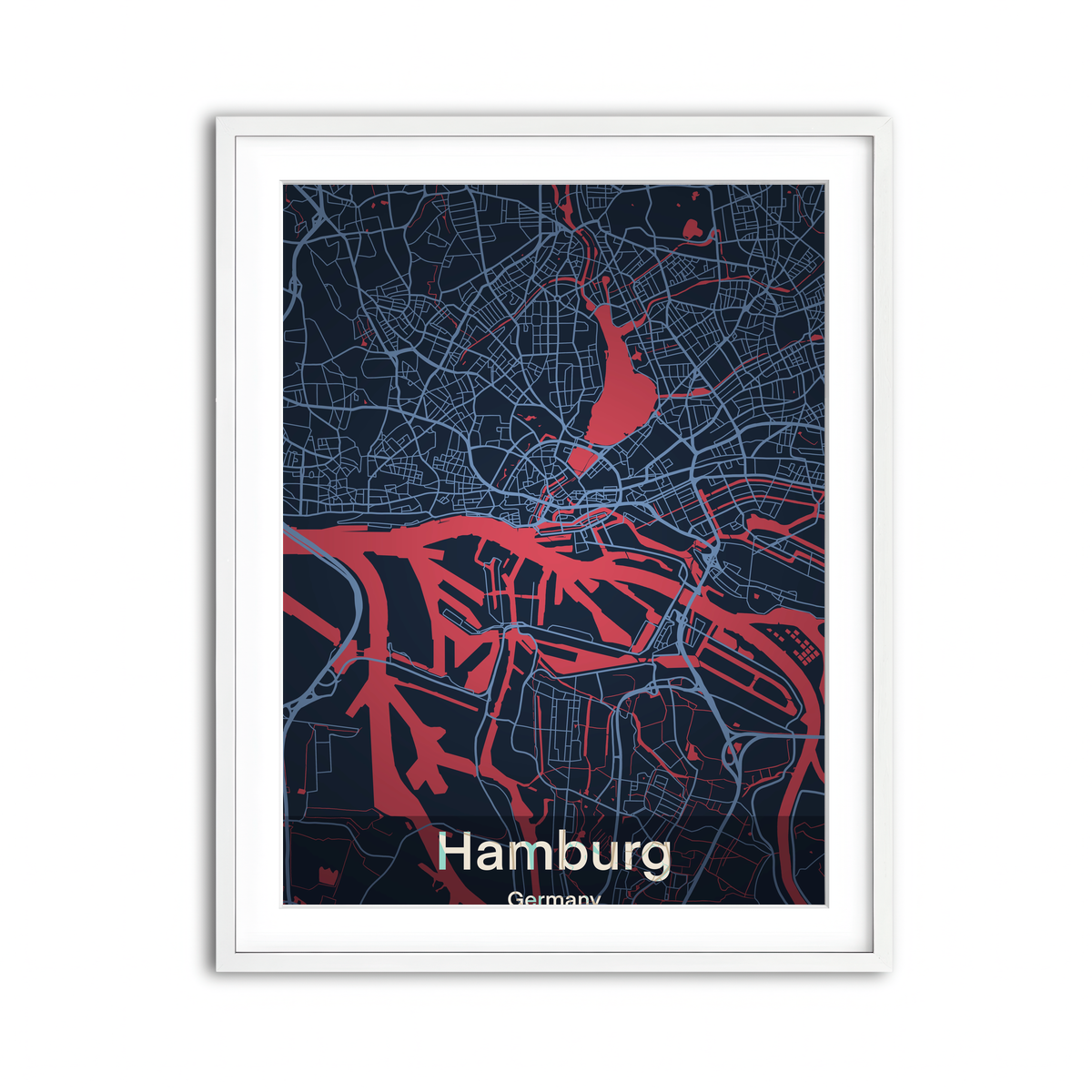 Framed Print 3x4 White