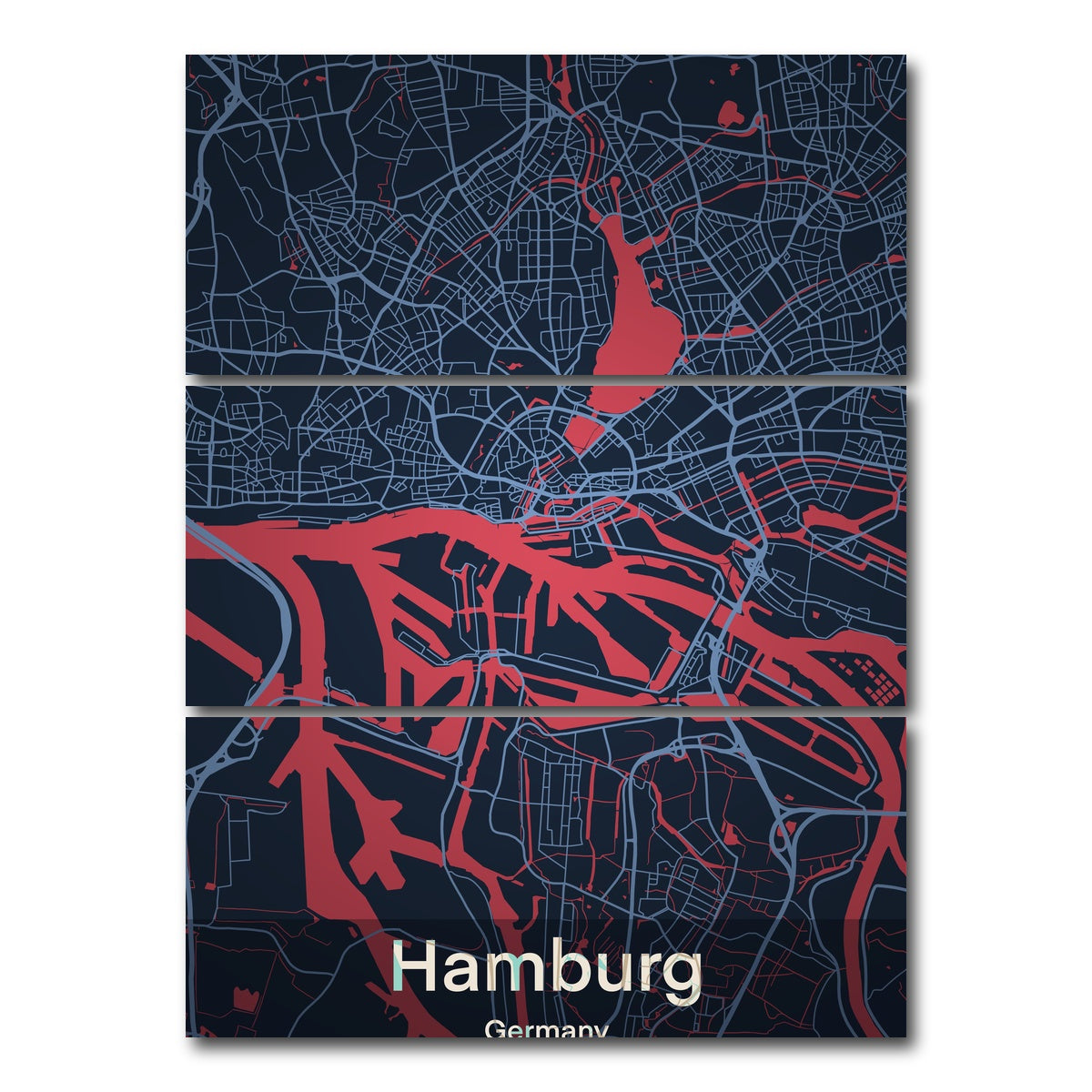 AUTO-MOCKUP WHITE | Hamburg | 3 Piece | Gallery Wrap Canvas | group=8x18_stacked