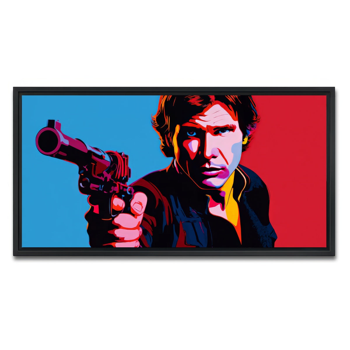 AUTO-MOCKUP WHITE | Han Solo Gun | 1 Piece | Black Framed Canvas | group=2x1