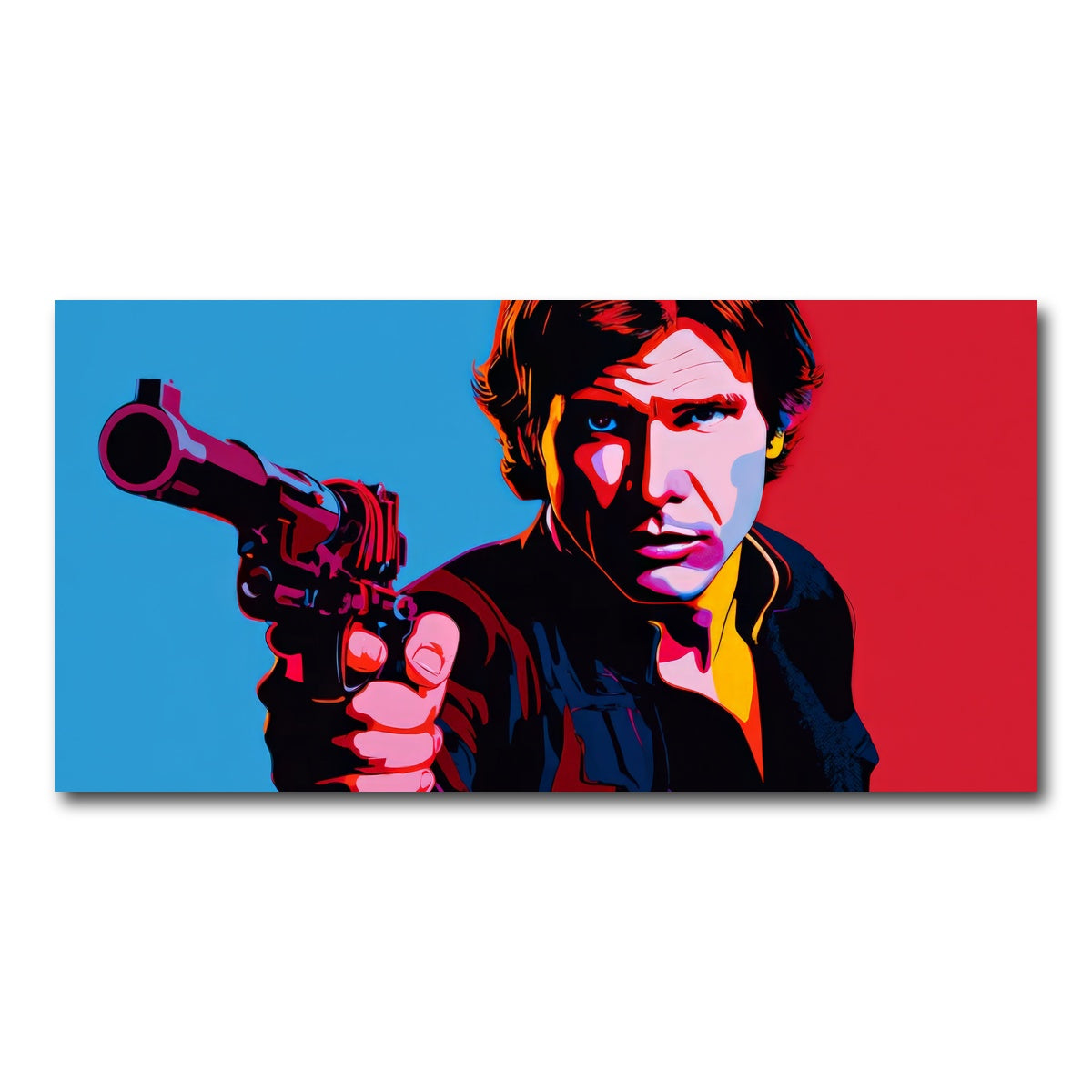 AUTO-MOCKUP WHITE | Han Solo Gun | 1 Piece | Gallery Wrap Canvas | group=2x1