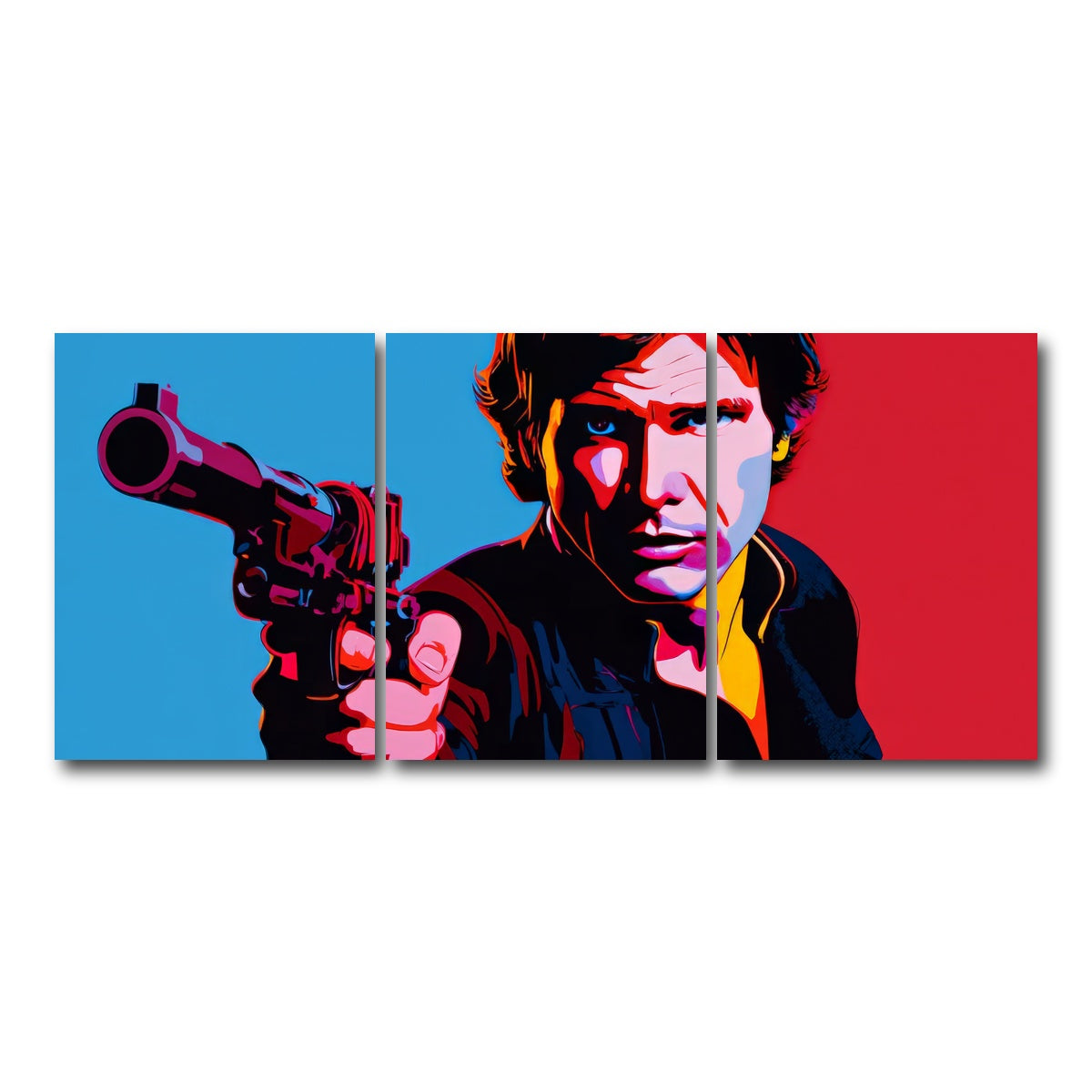 AUTO-MOCKUP WHITE | Han Solo Gun | 3 Piece | Gallery Wrap Canvas | group=18x24
