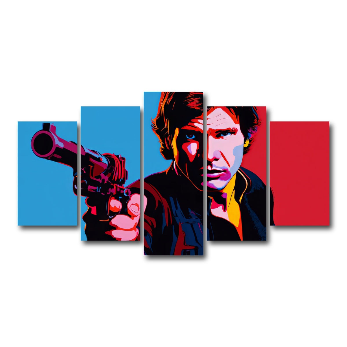 AUTO-MOCKUP WHITE | Han Solo Gun | 5 Piece | Gallery Wrap Canvas | group=5_normal