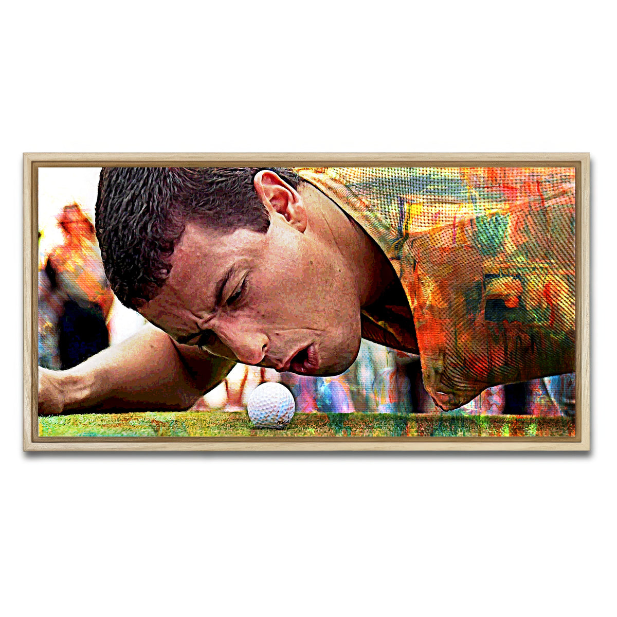 AUTO-MOCKUP WHITE | Happy Gilmore | 1 Piece | Natural Frame | group=2x1