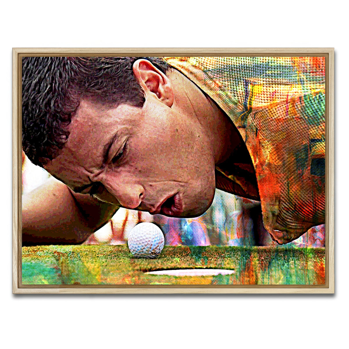 AUTO-MOCKUP WHITE | Happy Gilmore | 1 Piece | Natural Frame | group=4x3