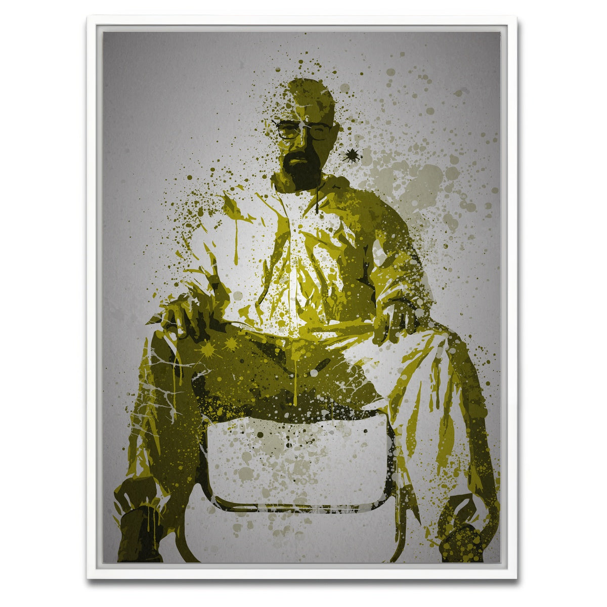 AUTO-MOCKUP WHITE | Heisenberg | 1 Piece | White Framed Canvas | group=3x4