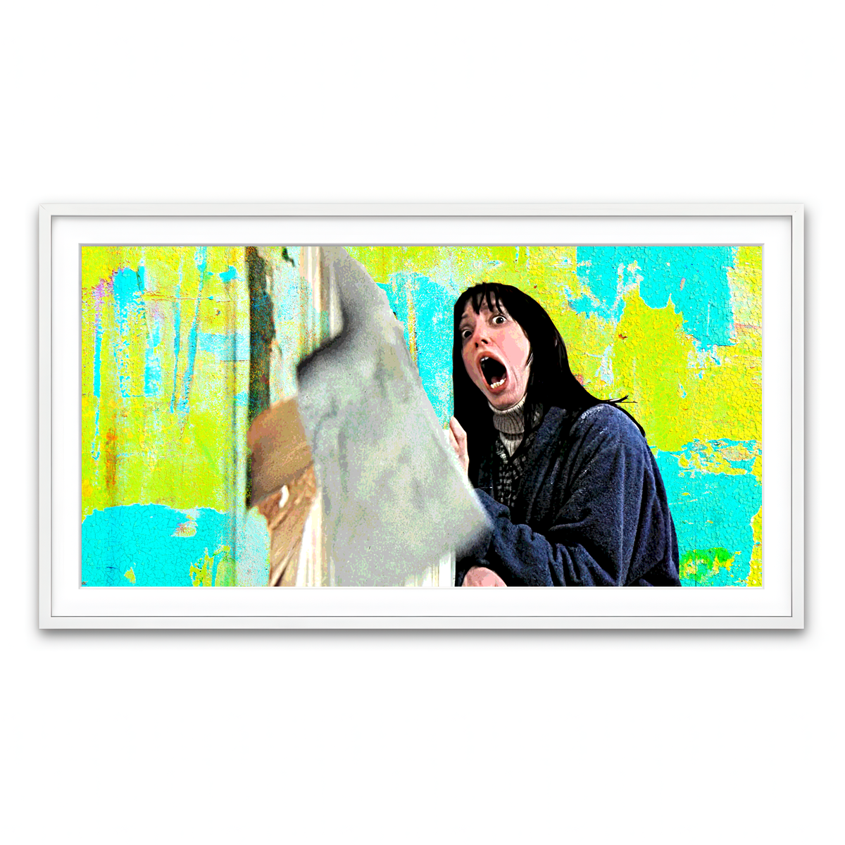 Framed Print 2x1 White