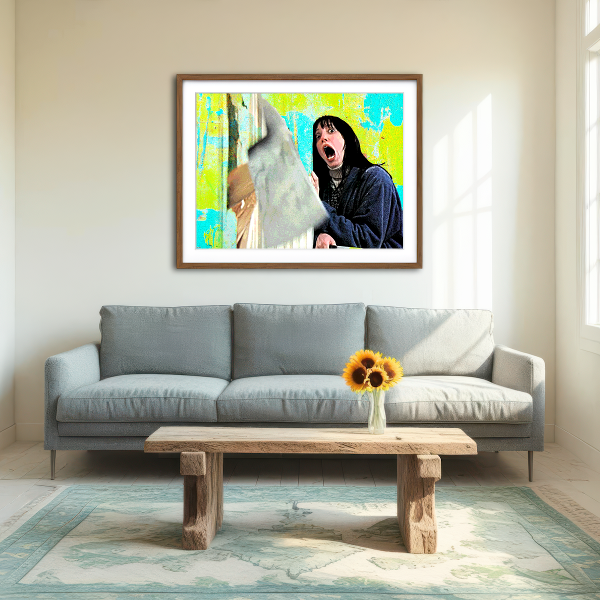 AUTO-MOCKUP ROOM | Here's Johnny Wall Art