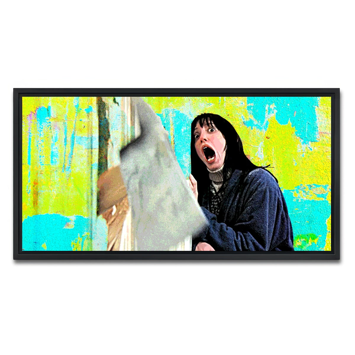 AUTO-MOCKUP WHITE | Here's Johnny | 1 Piece | Black Framed Canvas | group=2x1