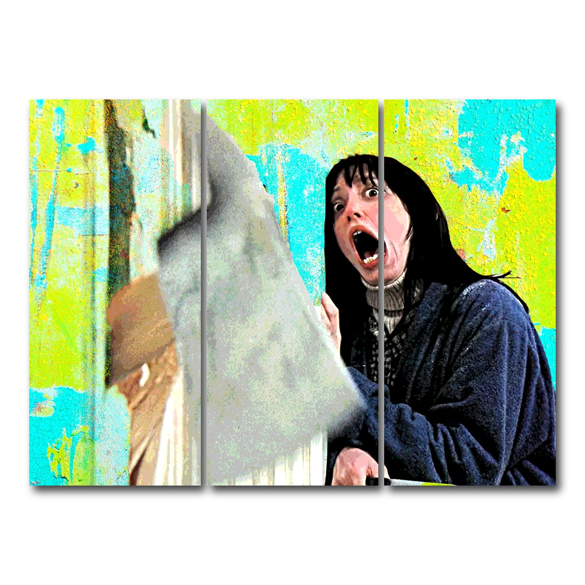 AUTO-MOCKUP WHITE | Here's Johnny | 3 Piece | Gallery Wrap Canvas | group=8x18