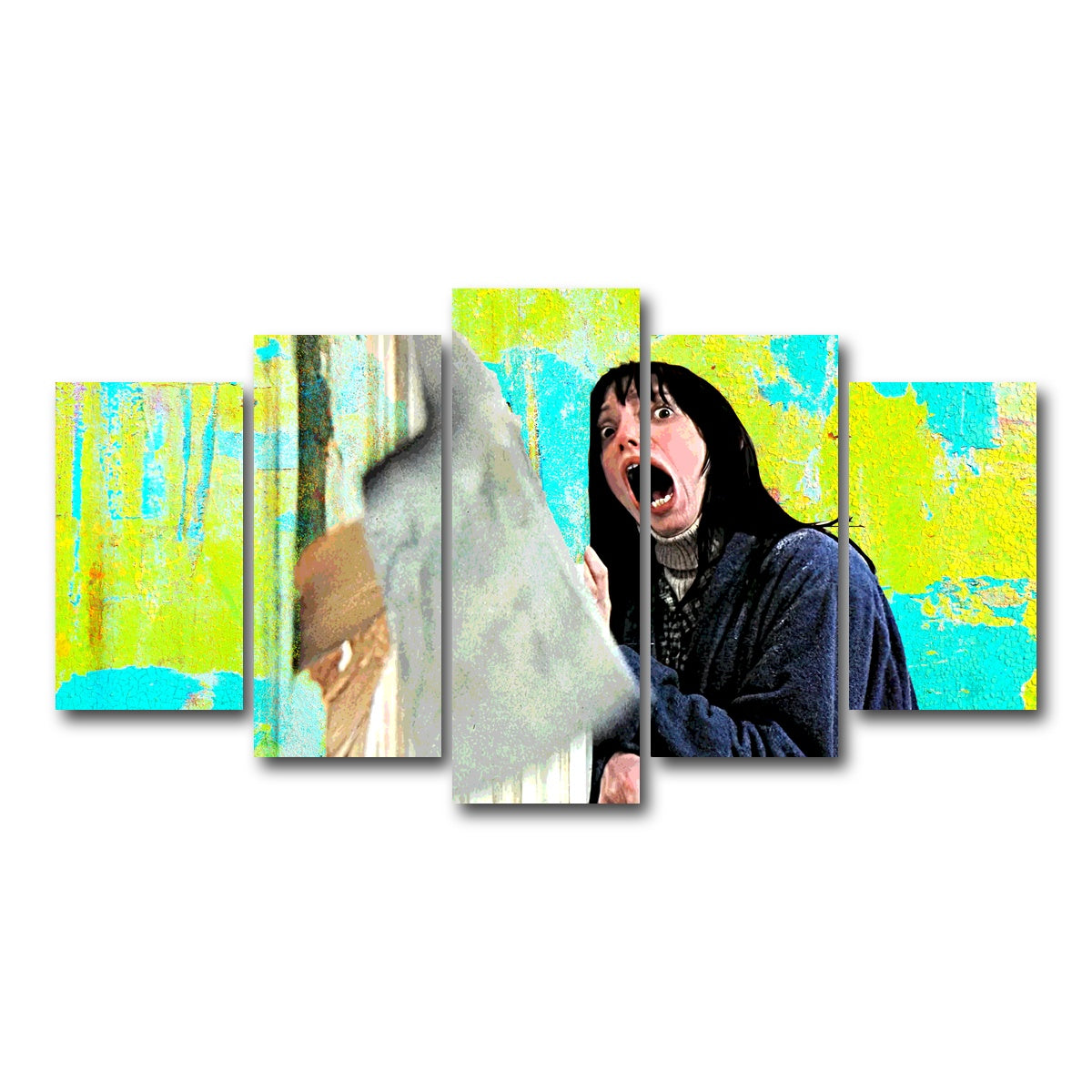 AUTO-MOCKUP WHITE | Here's Johnny | 5 Piece | Gallery Wrap Canvas | group=5_normal