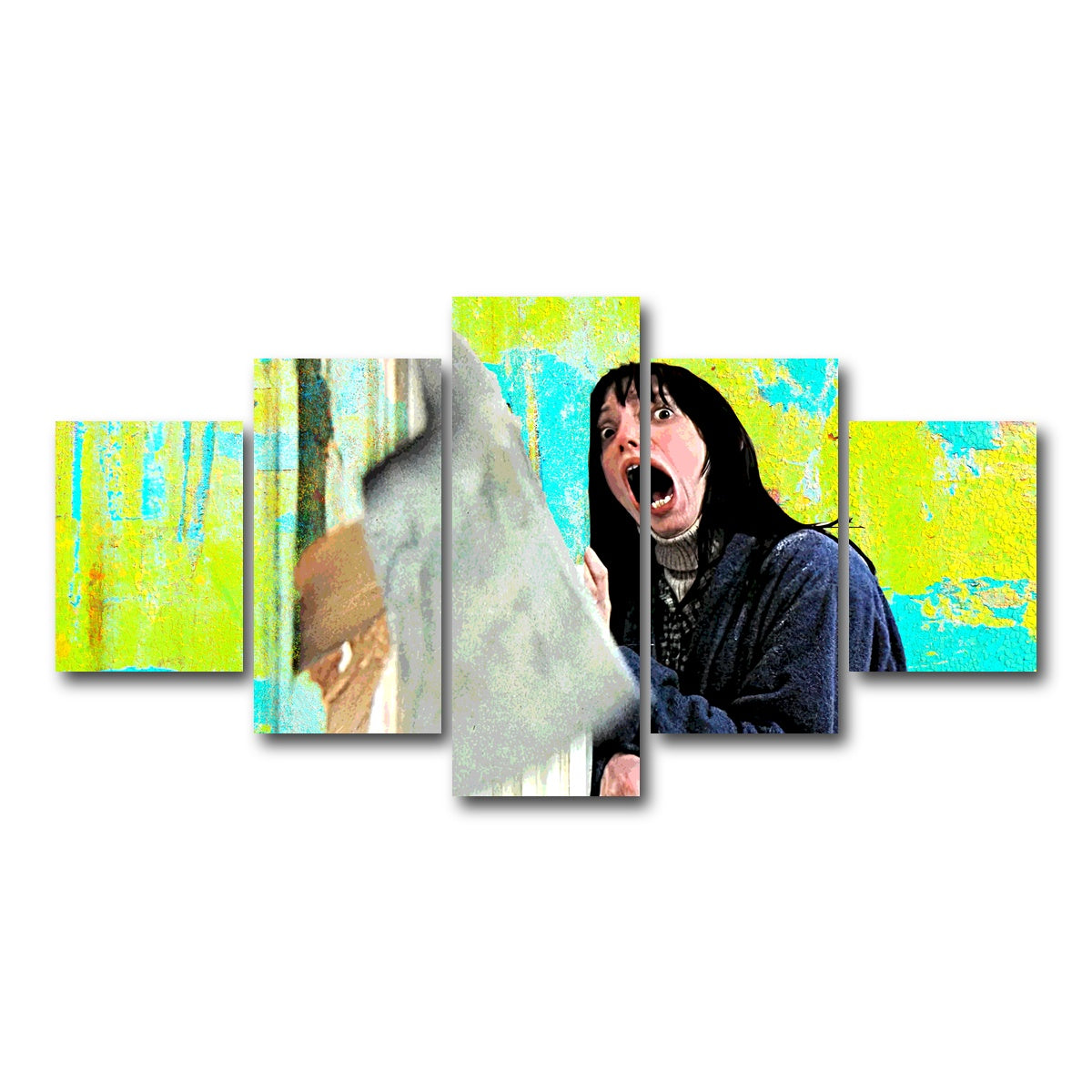 AUTO-MOCKUP WHITE | Here's Johnny | 5 Piece | Gallery Wrap Canvas | group=5_short