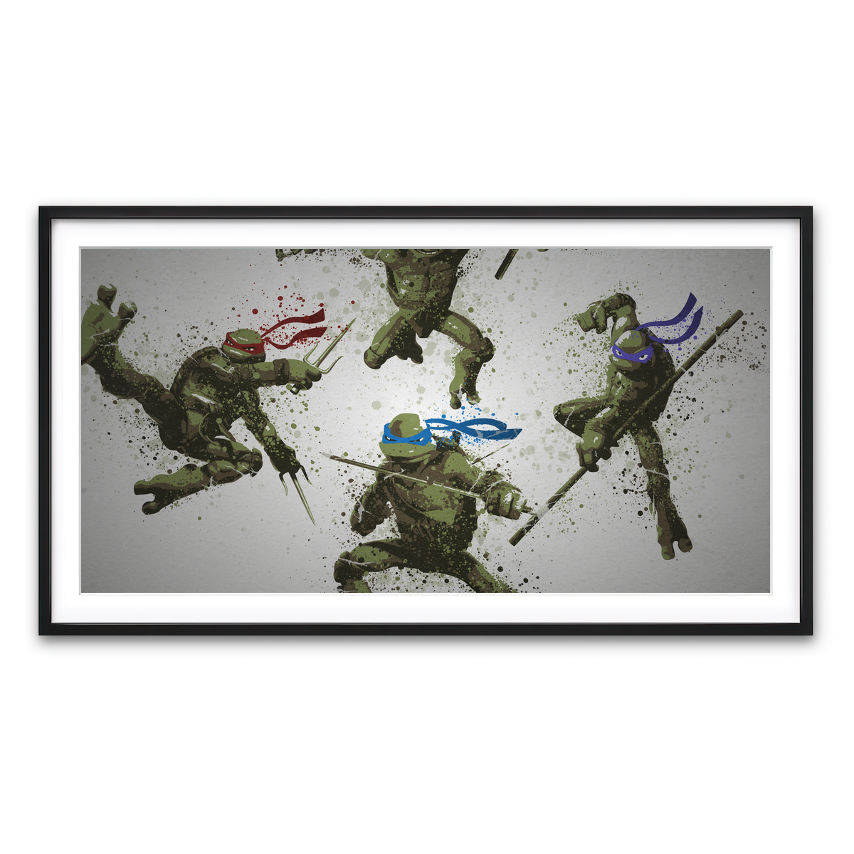 Framed Print 2x1 Black