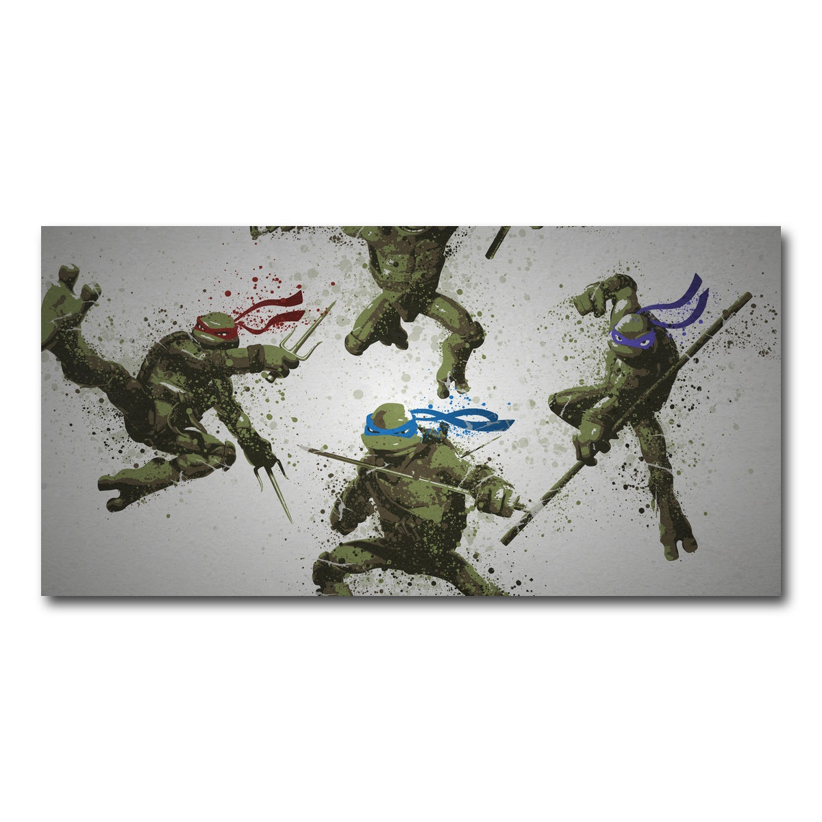 AUTO-MOCKUP WHITE | Heroes In a Half Shell | 1 Piece | Gallery Wrap Canvas | group=2x1