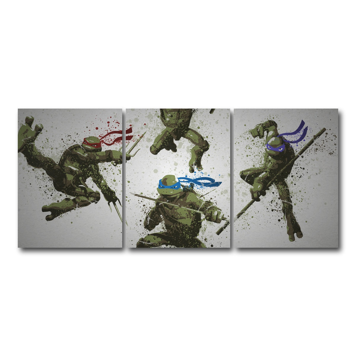 AUTO-MOCKUP WHITE | Heroes In a Half Shell | 3 Piece | Gallery Wrap Canvas | group=18x24