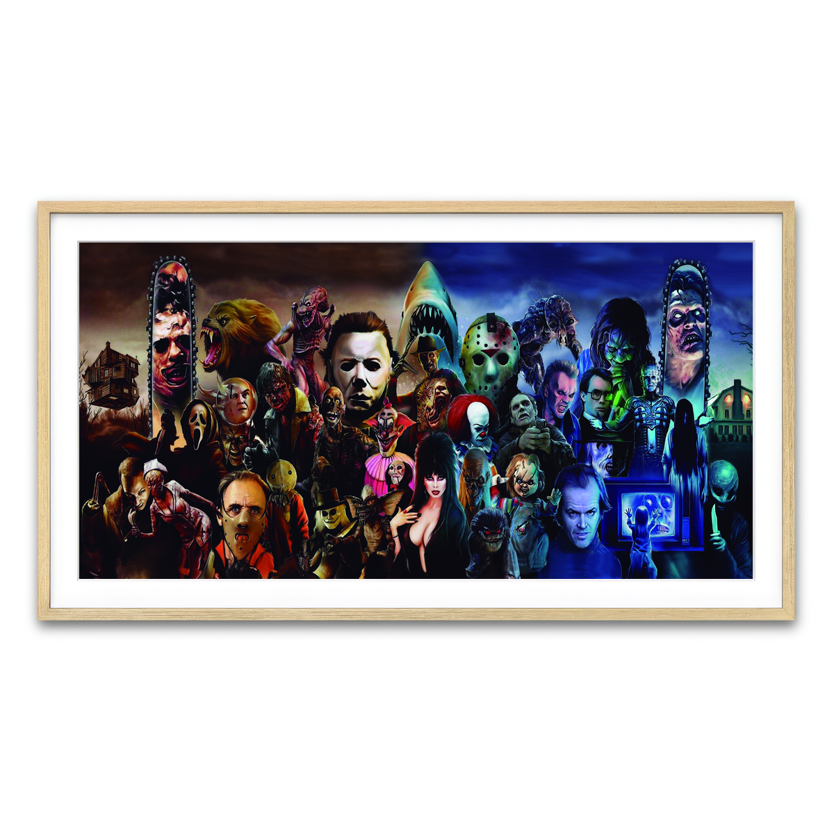 Framed Print 2x1 Natural