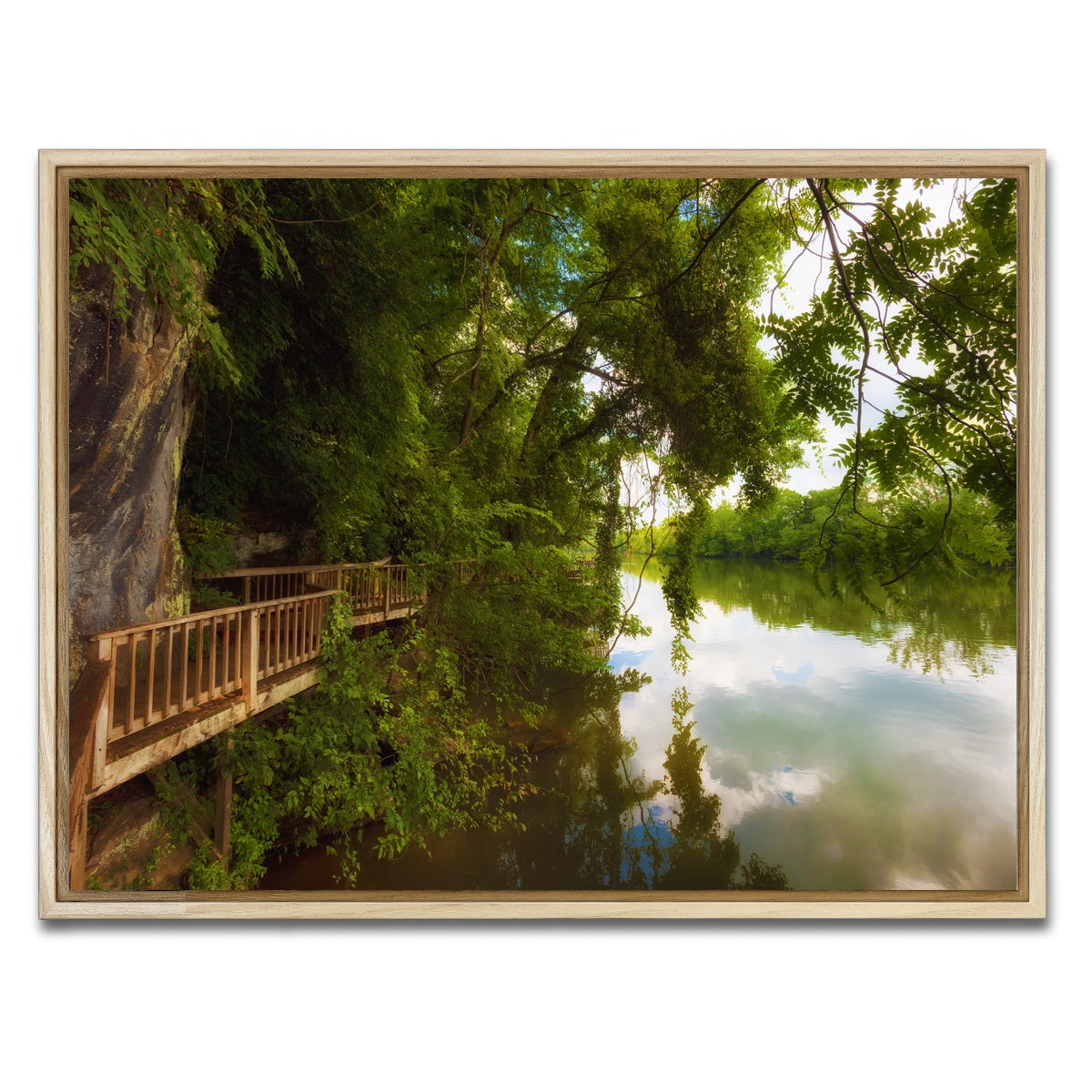 AUTO-MOCKUP WHITE | Ijam Nature Park Boardwalk | 1 Piece | Natural Framed Canvas | group=4x3