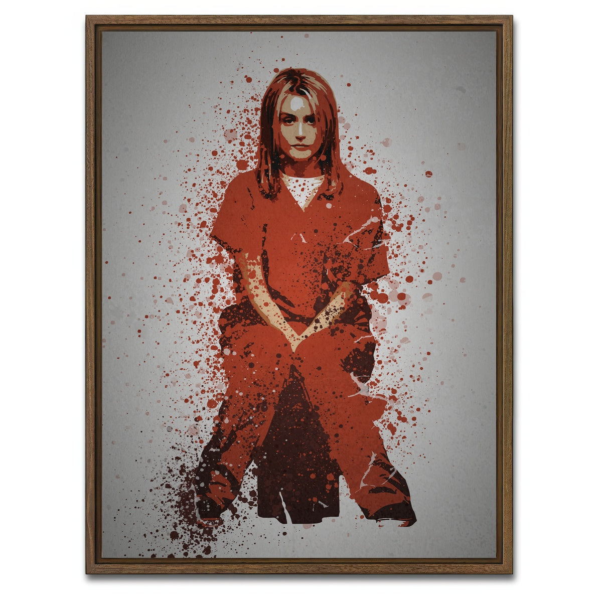 AUTO-MOCKUP WHITE | Inmate | 1 Piece | Walnut Framed Canvas | group=3x4